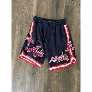 Atlanta Braves Shorts Mens Blue Pro Standard Athletic Gym MLB Baseball Large